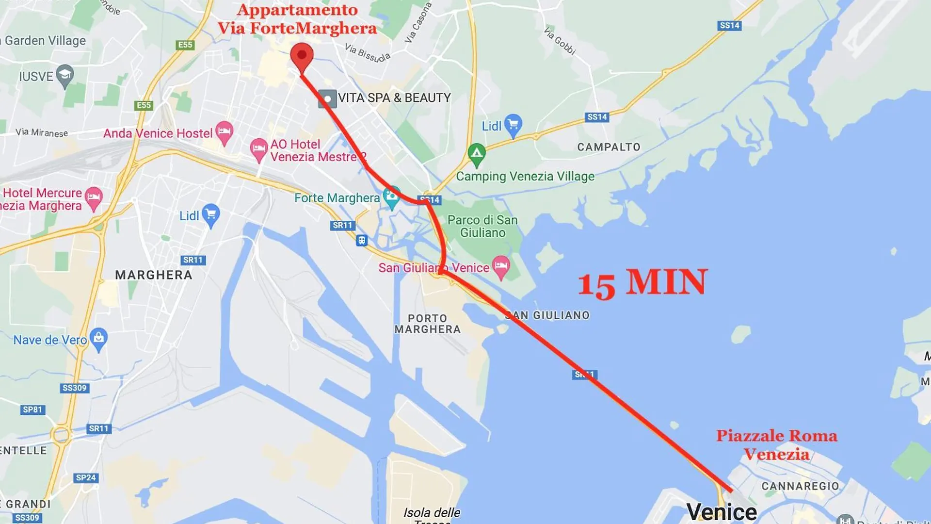 Apartment 15 Minutes From Venice Mestre Italy